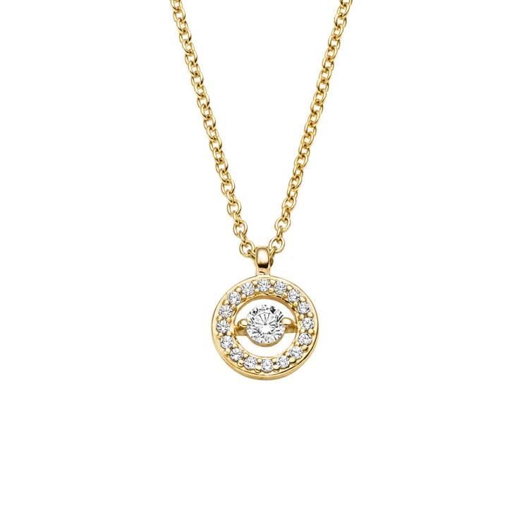 Collier mit 17 Zirkonia