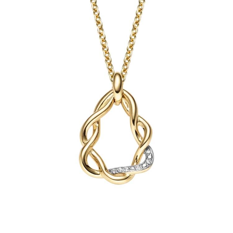 Anhänger mit 6 Brillanten zus. 0,024ct.