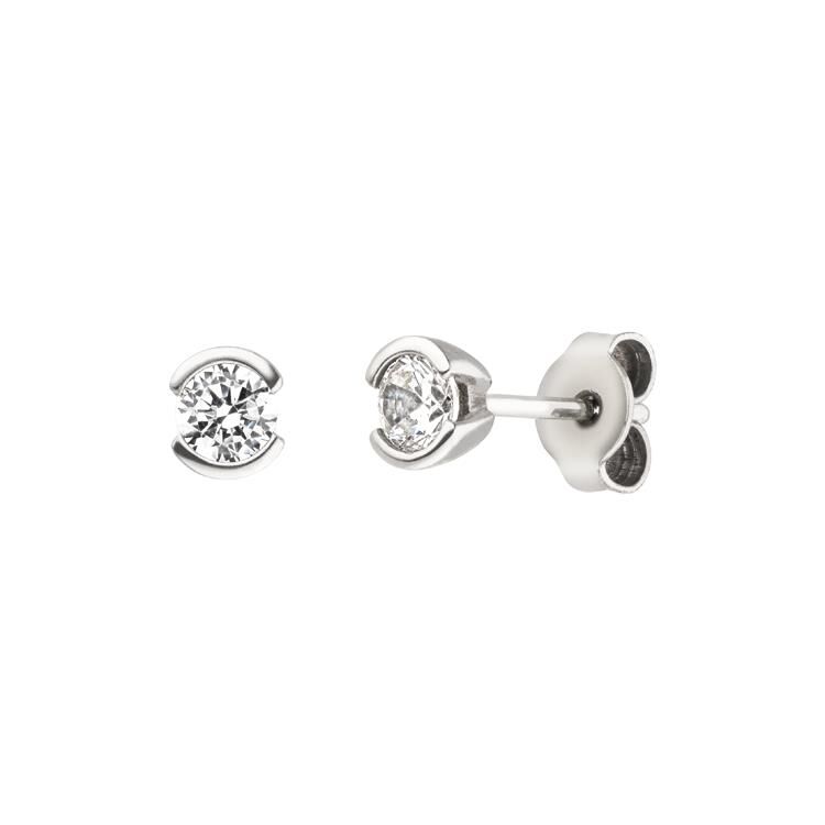 Ohrstecker mit 2 Zirkonia