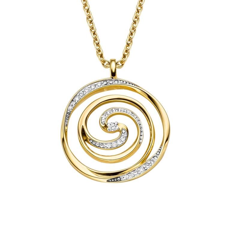 Anhänger mit Kette mit 28 Zirkonia