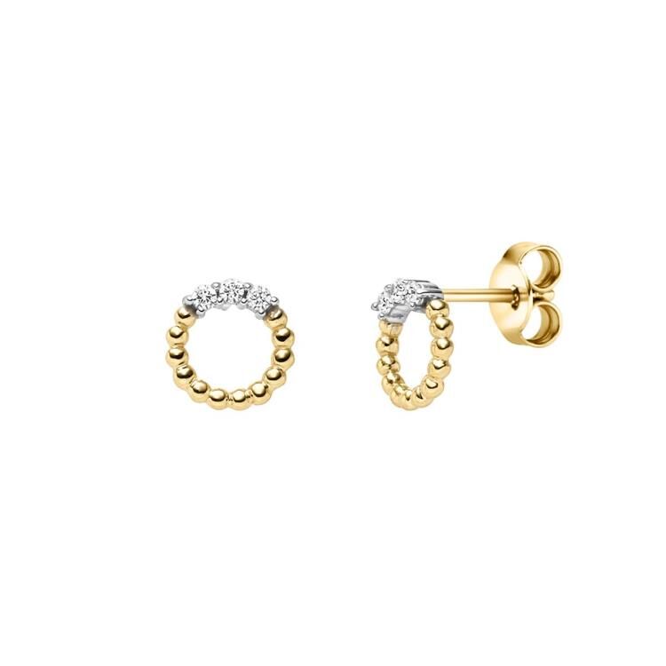 Ohrschmuck mit 6 Zirkonia
