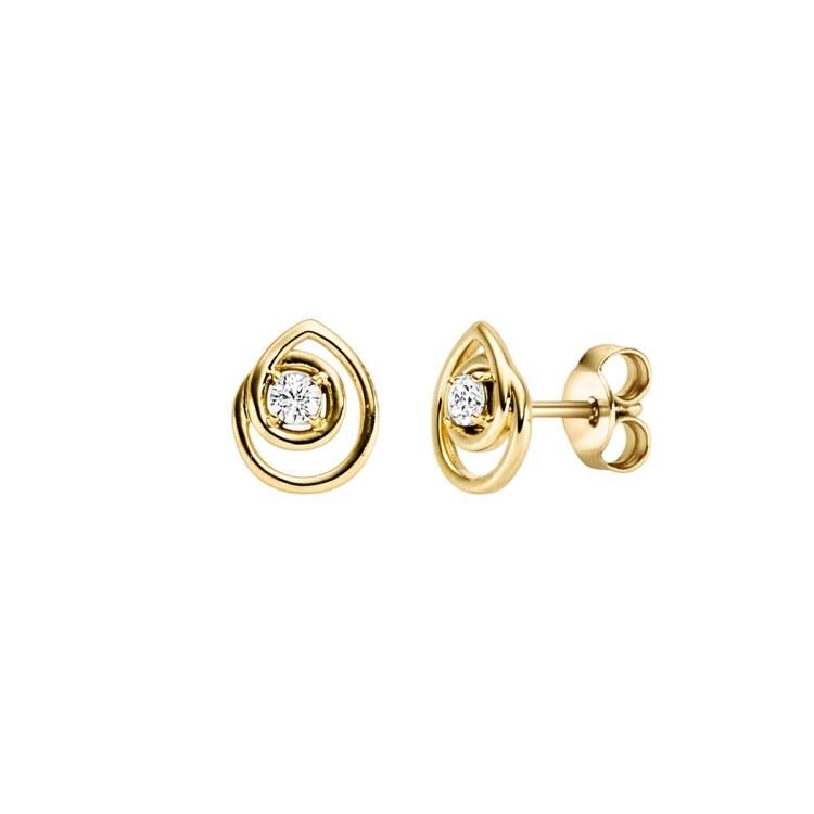 Ohrschmuck mit 2 Zirkonia