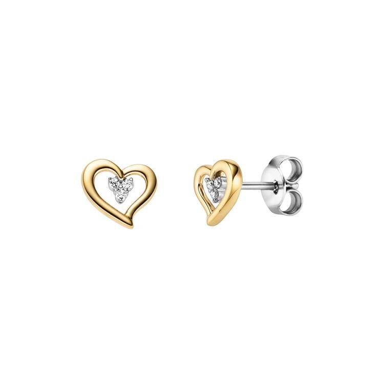 Ohrschmuck mit 6 Brillanten zus. 0,03ct.