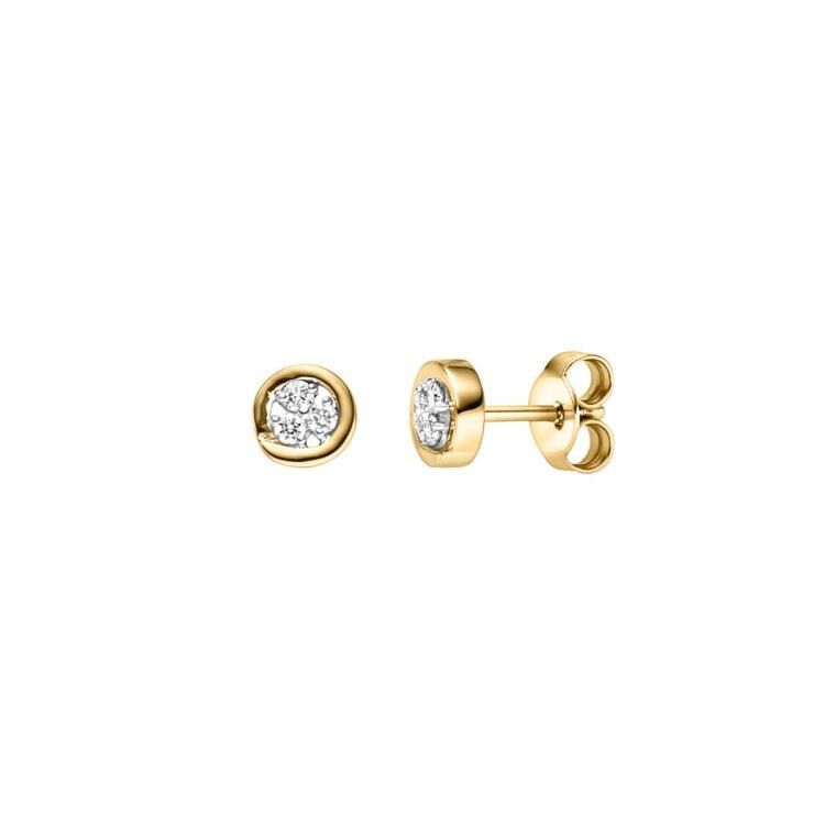 Ohrschmuck mit 6 Brillanten zus. 0,08ct.