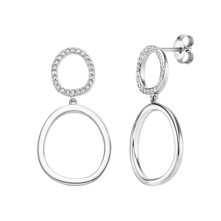 Ohrhänger mit 48 Zirkonia