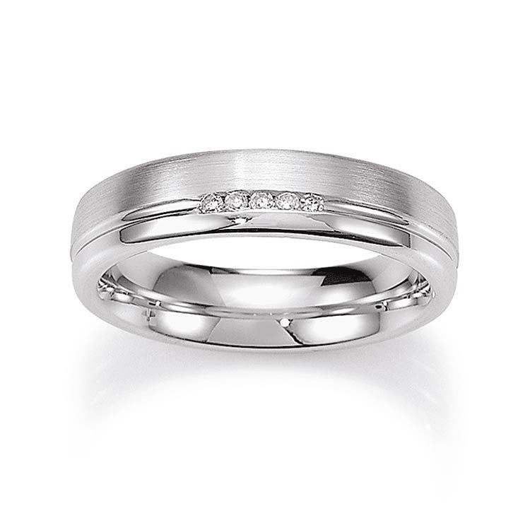 Damenring mit 5 Brillanten zus. 0,05ct.
