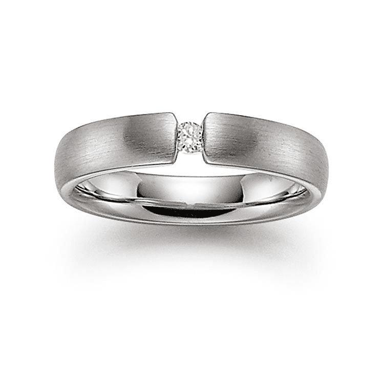 Damenring mit 1 Brillant zus. 0,06ct.