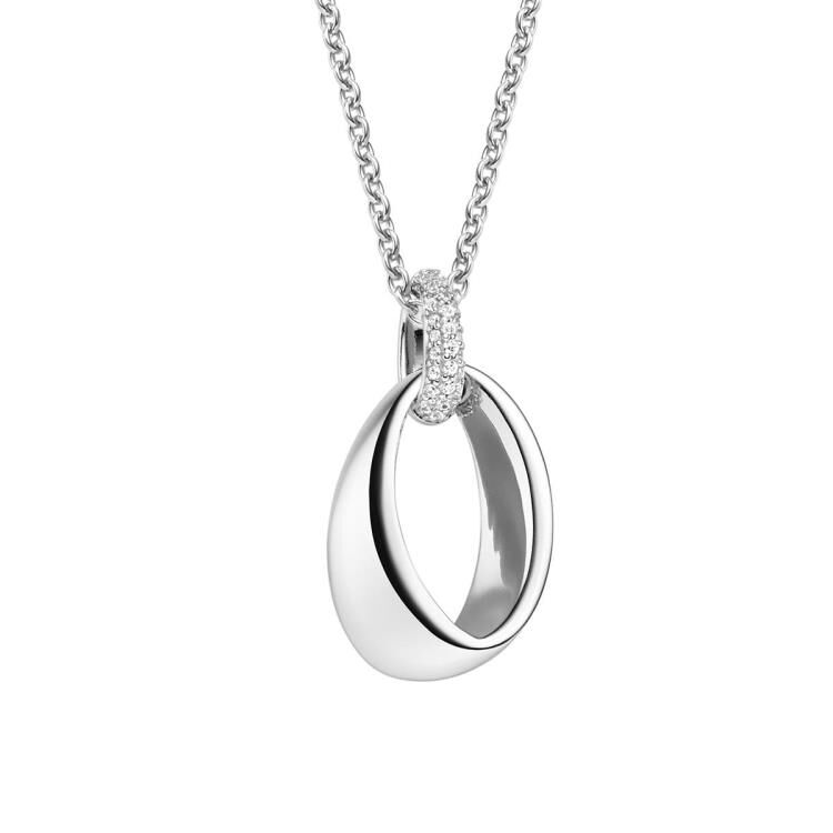 Anhänger mit Kette mit 28 Zirkonia