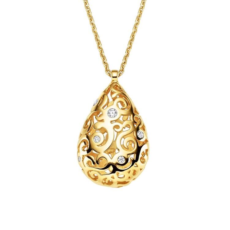 Anhänger mit Kette mit 6 Zirkonia