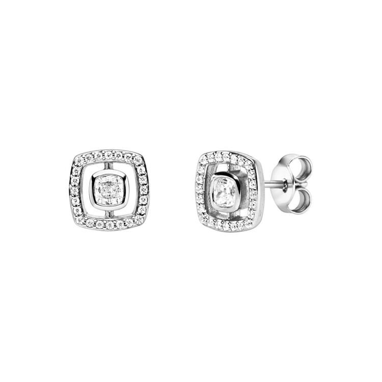 Ohrschmuck mit 50 Zirkonia