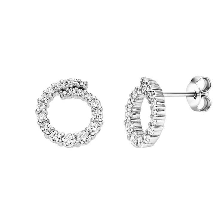 Ohrschmuck mit 38 Zirkonia