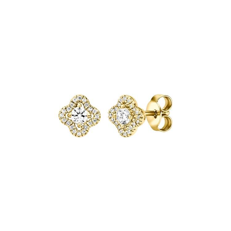 Ohrschmuck mit 42 Zirkonia
