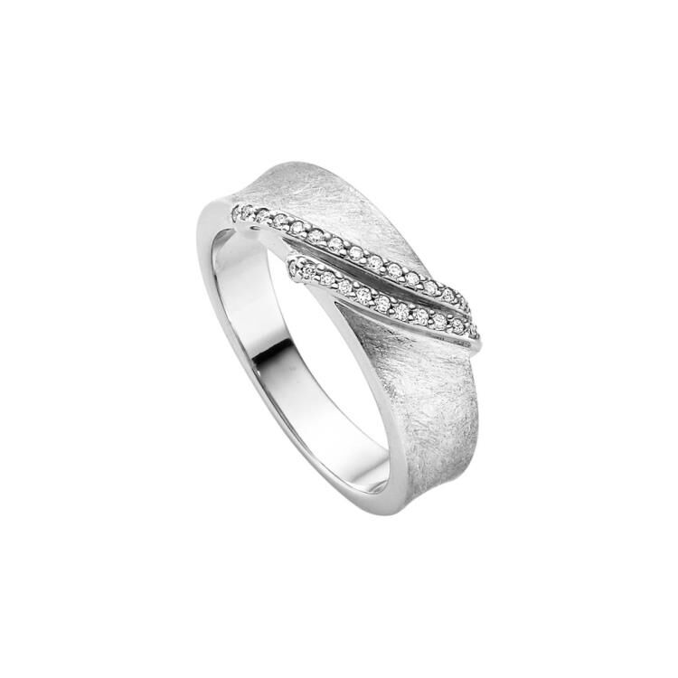 Ring mit 27 Zirkonia