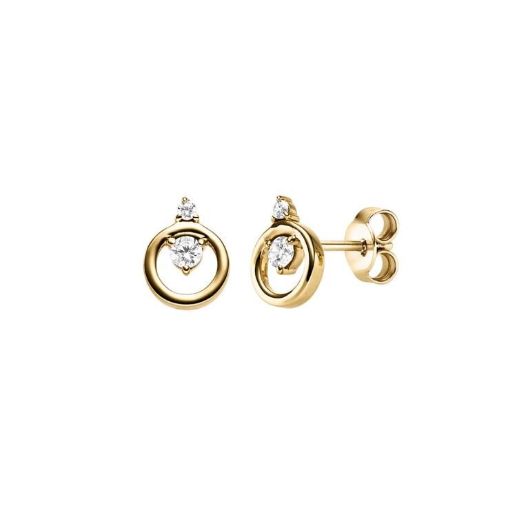 Ohrschmuck mit 4 Zirkonia