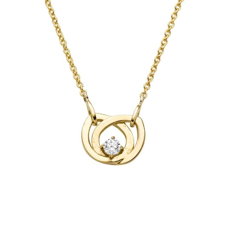 Collier mit 1 Zirkonia