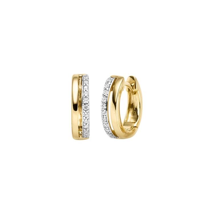 Creolen mit 22 Zirkonia