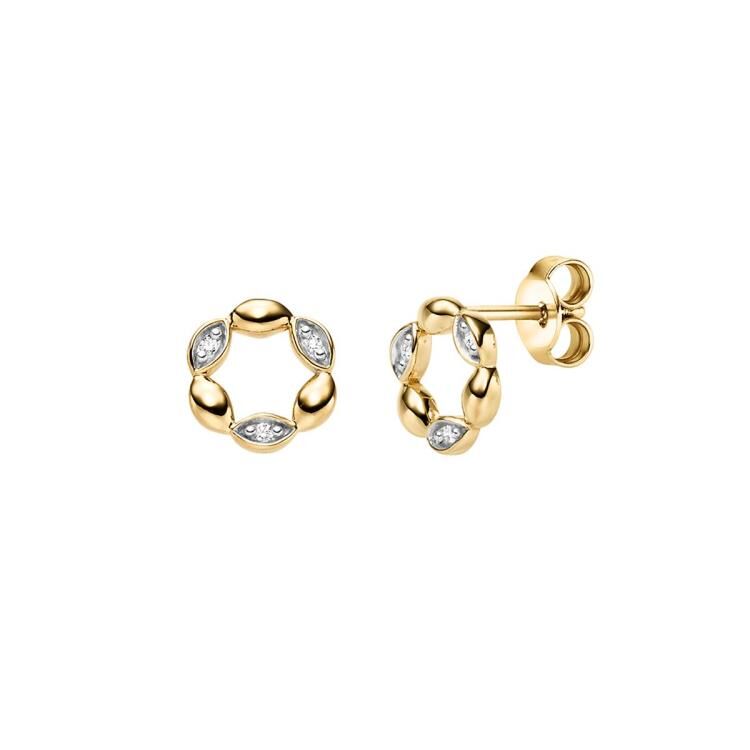 Ohrschmuck mit 6 Brillanten zus. 0,027ct.
