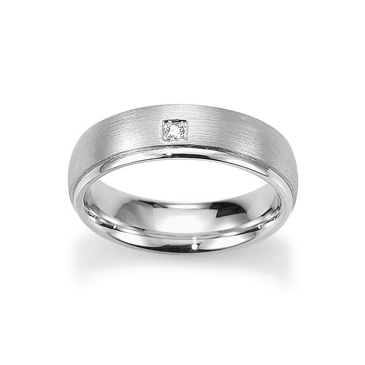 Damenring mit 1 Brillant zus. 0,02ct.