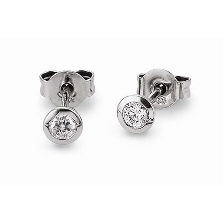 Ohrstecker mit 2 Zirkonia