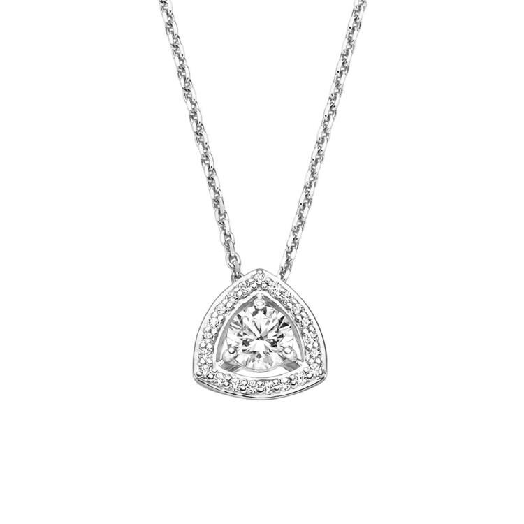 Anhänger mit Kette mit 22 Zirkonia