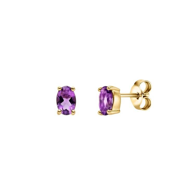Ohrstecker mit 2 Amethyste